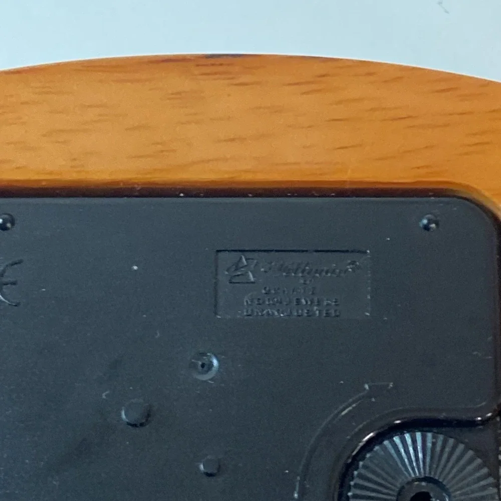 Desktop Car Dashboard Style Clock w/Time, Temp And Humidity Display Wood & Metal